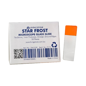 Star Frost Microscope Glass Slide