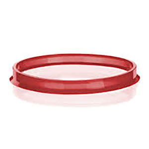 POURING RING 100ML TO 5L LAB BOTTLE, PBT, GL45, RED, 10/PK Pack