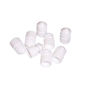 Livingstone Caps with tongues for 12 mm Tub Clear Recyclable Polyethylene 1000/Bag 20 bags/kit Kit