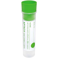 Aptaca Plastic Test Tube, with K2 EDTA for 2.5ml of Blood, 16mm Diameter x 60mm Long, Flat Bottom, Recyclable, 50/Box