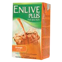 Out of Date, Enlive Plus Orange 220ml Tetrapack 27/Carton, Original Unopened Condition, Price Discounted, While Stocks last Carton