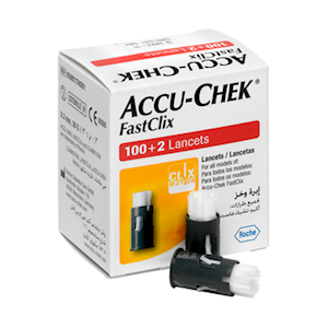 Accu- Check Fast Clix Lancets, Used for Fast Clix Device, 102 Pieces/Box Box