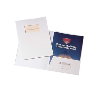 PRESENTATION FOLDERS A4 GLOSS W/ WINDOW PK/5 MARBIG Pack