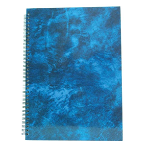 NOTEBOOK A5 TWIN WIRE BLUE INDEX A-Z EACH Each