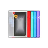Marbig Ultra Letter File, A4, Two-Sided (Top & Side), Polypropylene, Clear, 10/Pack Pack