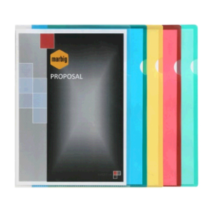 Marbig F/Cap Letter File, Polypropylene, Clear, Each Each
