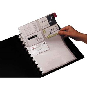 BUS. CARD A4 REFILLS KWICK ZIP PK/10 Pack