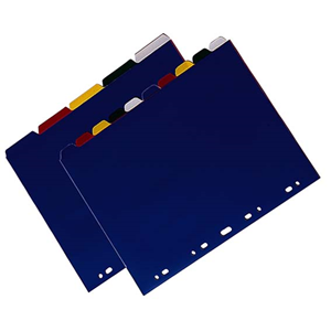 DIVIDER A4 PVC 5 TAB EXTRA WIDE EACH SET Set