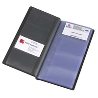 Bus. Card Holder Mbg Blk 96 Cap. No Index Pvc Ea Each