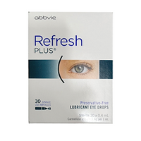 Allergan Refresh Plus® Eye Drops, 0.4mL, 30 Pieces/Box Each