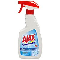 Ajax Spray n' Wipe Antibacterial Multipurpose Cleaner, 500mL with Trigger Sprayer, Ocean Fresh, Each