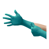 Ansell Microflex Chemical Resistant Gloves, 93-260, Extra Small, Powder Free, Disposable, Green, 50 Pieces/Box Box