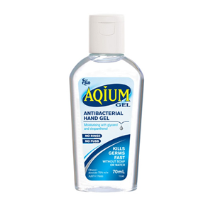 Ego Aqium Antibacterial Sanitising Alcohol Gel, 70ml, Each Each
