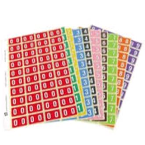 Avery Side Tab Colour Coding Label, '2', 25 x 38mm, Orange, 500 Labels/Roll Box