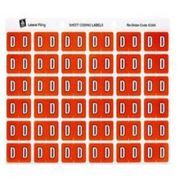 AVERY LATERAL COLOUR CODING LABEL "D" 180/PK Pack