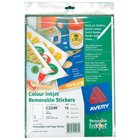 AVERY LABEL STICKERS A4 210X297 10/PK Pack