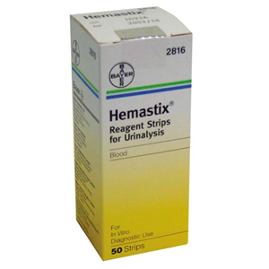 Out of Date, Hemastix Reagent Strips for Urinalysis, 50 Strips/Pack (2816) Original Unopened Condition Price Discounted While Stocks last Pack