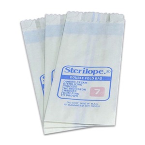 Sterilope Autoclave Steam Sterilization Medical Paper Bags, No. 7 Satchel, 270 x 70 x 35 mm, 57 GSM, Biodegradable, 2000/Carton Carton