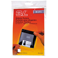 BANTEX 3L DISC POCKET WITH FLAP 31/2 10/PK Pack