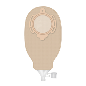 B Braun Flexima 3S Stoma Bag, High Flow, Maxi, 80 mm, 510ml Capacity, Soft Nonwoven Odour-proof Plastic Film, Beige, 30 Bags/Box Box