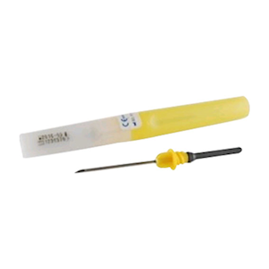 BD Vacutainer Multiple Sample Needle, 20 Gauge x 1.5 Inches, 38mm, Yellow, 100/Box Pack