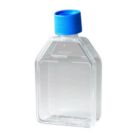 Corning Treated Cell Culture Flasks with Vented Cap, 10mL, 25cm^2, Rectangular, Canted Neck, PS, Sterile, 200/Carton Carton