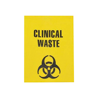 Livingstone Clinical Waste Bag, 65L, 96 x 57cm, Yellow, 200 Pieces/Carton