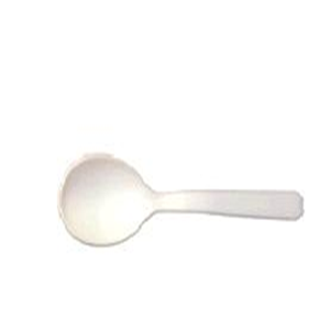 Natural Cornstarch Gelato Spoon 100 Percent Compostable Heat Resistant Biodegradable Food Safe 4" White 50/Pack Pack