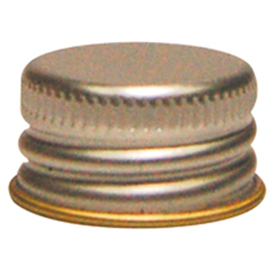 Livingstone Rubber Liner Aluminium Screw Cap for McCartney Bottle