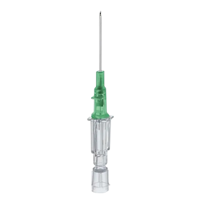 B. Braun Introcan Safety IV Catheter, 18G x 45mm or 1.75 Inches, Green, 50 Pieces/Box