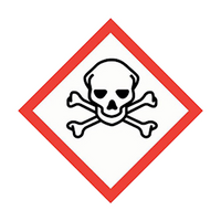Brady Skull and Crossbones Pictograms, 15 x 15mm, Self Adhesive Vinyl, 40 Pieces/Pack Pack