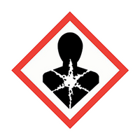 Brady Health Hazard Pictograms, 15 x 15mm, Self Adhesive Vinyl, 40 Pieces/Pack Pack
