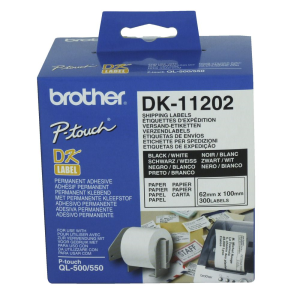 BROTHER DK LABELS 62X101MM 300 LABELS/ROLL Each