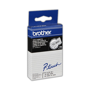 BROTHER TAPE P-TOUCH 9MM TC-M91 BLK ON CLR BLK ON CLR EACH Each