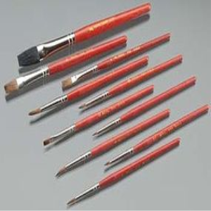 H&g Red Sable Brush Flat Size 6 Each