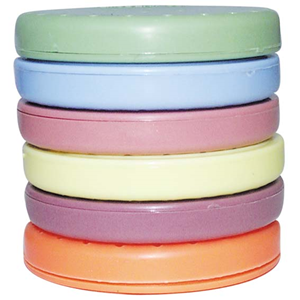 Large Round Bur Block Magnetictangerine Each