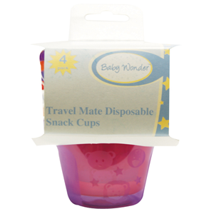 Baby Wonder Spill Proof Cups, 125ml Capacity, 4 Pieces/Pack Pack