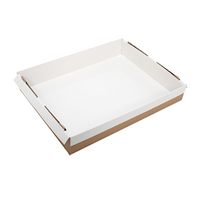 Confeta Baking Tray Small, 300(L) x 200(W) x 50(H) mm, Cardboard, 100 Pieces/Carton Carton