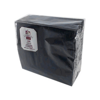 Caprice Dinner Napkin, 2-Ply, 1/4 Fold, 40 x 40cm, Black, 100 Pieces/Pack, 10 Packs/Carton, 1000/Carton Carton