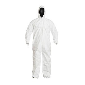 DuPont Tyvek® IsoClean® Coveralls, Sterile, Medium, White, 25 Pieces/Carton Carton