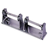 Toilet Tissue Dispenser, Double Lock, Black and Chrome, Each Each