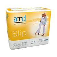 AMD Slip Adult Pad, Cotton Feel, Extra Absorbent, Large, 110-160cm, 3850ml, 20 Pieces/Bag Bag