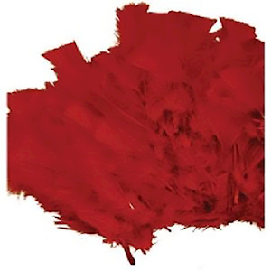FEATHERS LARGE 30GM RED Each