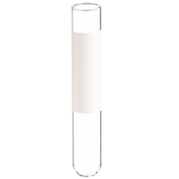 Meteor Tube Glass 13x100mm., with white write-on panel 1000/Carton Carton