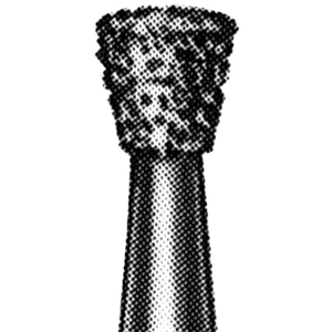 Mdt Diamond Burs, Inverted Cone, ISO 010524 #09, Friction Grip, Medium, Each