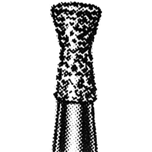 Livingstone Diamond Burs, Double Inverted Cone, ISO 019524 #12, Friction Grip, High Speed, Medium, Each