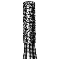 Livingstone Diamond Burs, Flat Fissure, ISO 108524 #09, Friction Grip, High Speed, Medium, Each
