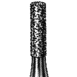 Livingstone Diamond Burs, Flat Fissure, ISO 108534 #09, Friction Grip, High Speed, Coarse, Each