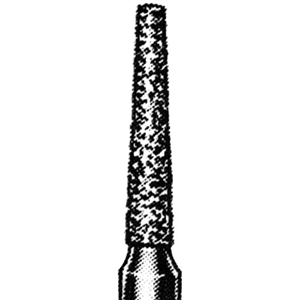 Livingstone Diamond Burs, Taper Fissure, ISO 171534 #12, Friction Grip 314, High Speed, Coarse, Each