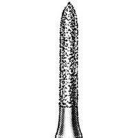 Mdt Diamond Burs, Torpedo, ISO 288534 #12, Friction Grip, Coarse, Each